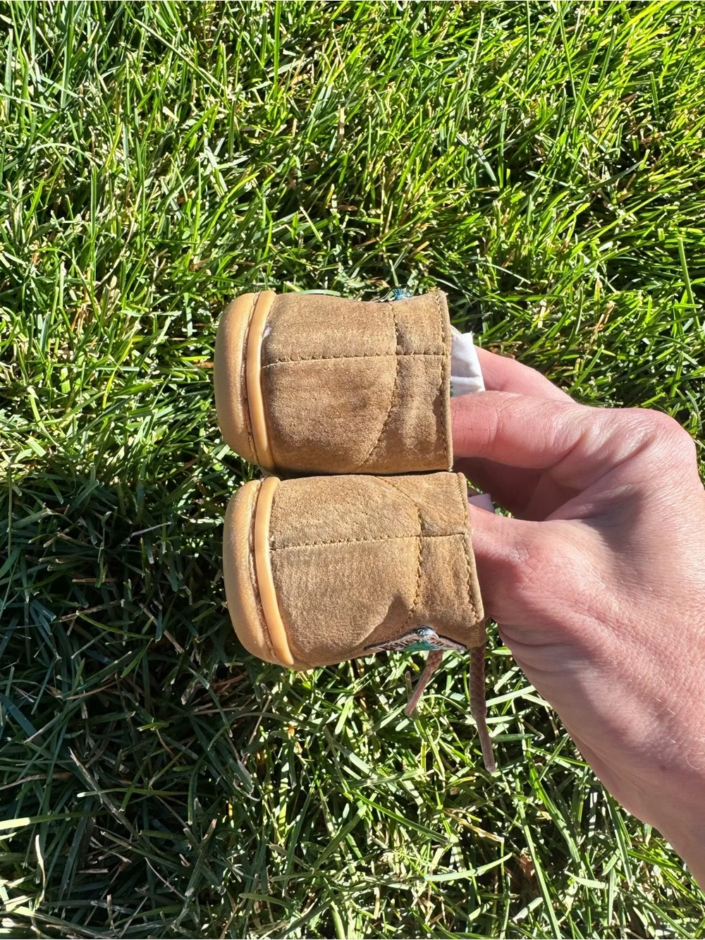 Vintage Fisher-Price Outdoor Brigade Suede Baby Boots Size 1 1994